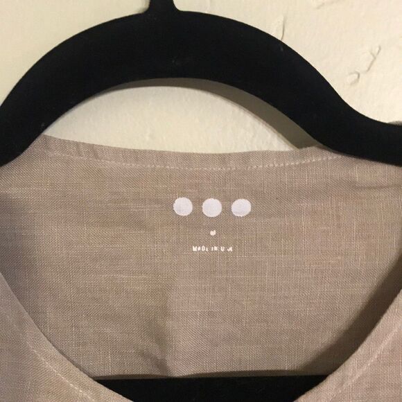 Three dots top M (#276) 100% linen - Picture 2 of 5